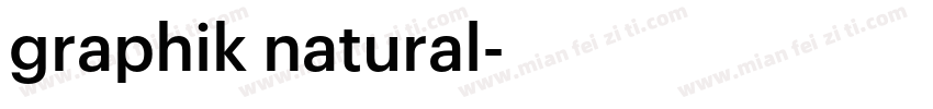 graphik natural字体转换